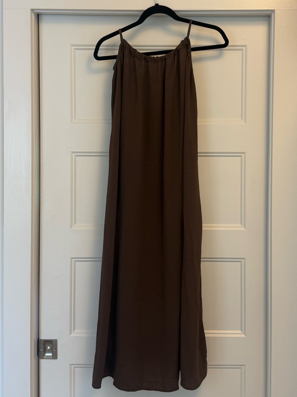 Brown Lowback Maxi Dress